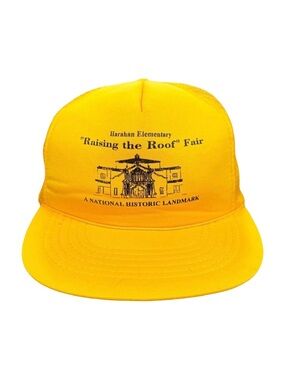 Vintage Harahan Elementary “Raising the Roof” Fair Mesh SnapBack Trucker Hat OS